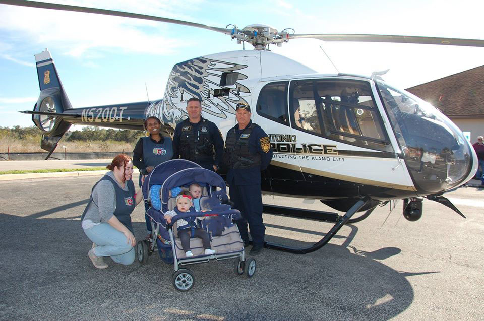 babies and teachers with helicopter at a Preschool & Daycare Serving San Antonio, TX